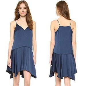 camilla & marc Asymmetrical Dress in Navy Blue